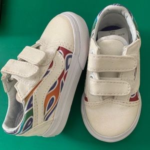 Toddler Old Skool Vans in Sparkle Flame